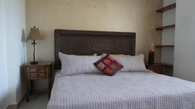 Cama o camas de una habitación en Condominio La Parota