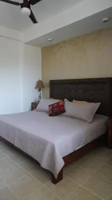 Cama o camas de una habitación en Condominio La Parota