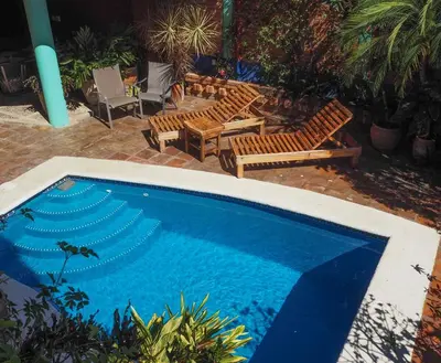 Piscina en o cerca de Unique Mexican Charm Cliffside Villa Casa Linda