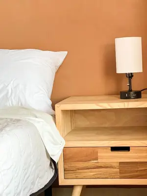 Cama o camas de una habitación en Depa II con vista, a 2 min de Santo Domingo