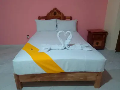 Cama o camas de una habitación en Ch Aeropuerto Cuernavaca