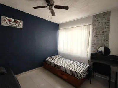 Cama o camas de una habitación en Hermosa casa de 3 recámaras y 4 camas wifi y frente a balneario