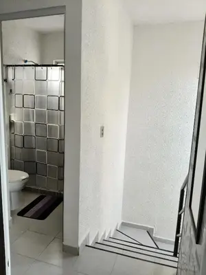 Un baño de Hermosa casa de 3 recámaras y 4 camas wifi y frente a balneario
