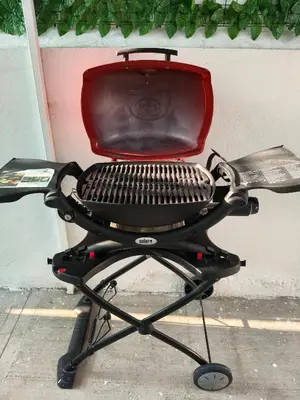 Barbacoa disponible para clientes en la casa o chalet