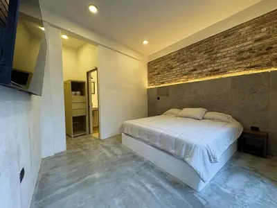 Cama o camas de una habitación en Villa Zamora 52 Coatepec Centro