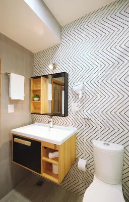Un baño de Casa Volcan