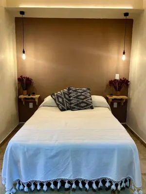 Cama o camas de una habitación en 1-Bed Loft in Oaxaca - Steps from Downtown