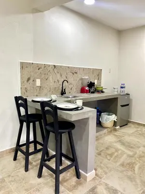 Una cocina o zona de cocina en 2-Beds Loft in Oaxaca - Steps from Downtown