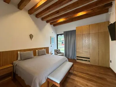 Cama o camas de una habitación en Casa Carmen Etla