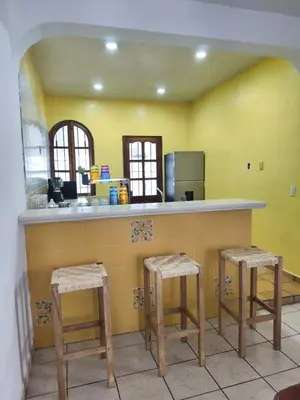 Una cocina o zona de cocina en Casa ola Rinconada Piscina Starlink 5 min caminando a bahía Carrizalillo