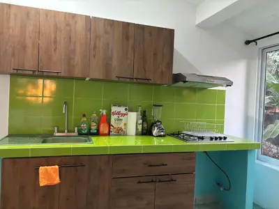 Una cocina o zona de cocina en Casa Los Mangales