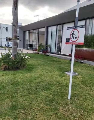 Jardín al aire libre en Estancia del Volcán