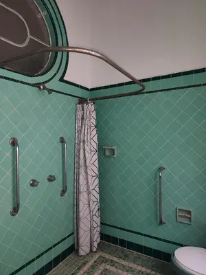 Un baño de Hospedaje en habitación casa colonial centro histórico Puebla