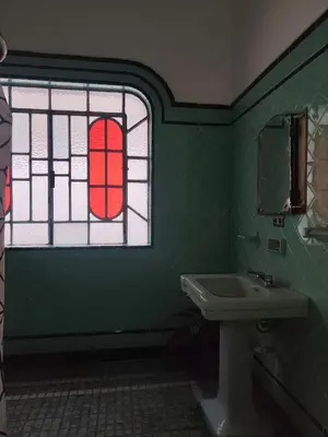 Un baño de Hospedaje en habitación casa colonial centro histórico Puebla