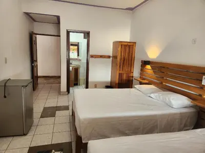 Cama o camas de una habitación en Hotel Buena Vista