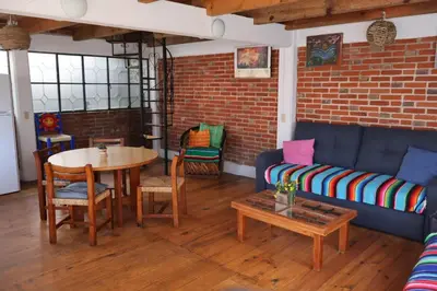 Zona de estar de Casa Xitle