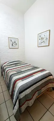 Cama o camas de una habitación en Habitación con baño privado para 2 personas cerca del ESTADIO AZTECA-BANORTE