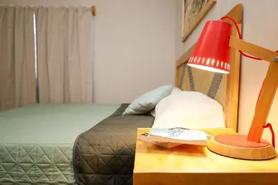 Cama o camas de una habitación en Fresia habitación privada con encanto oaxaqueño