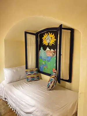 Cama o camas de una habitación en Atelier Oaxaca