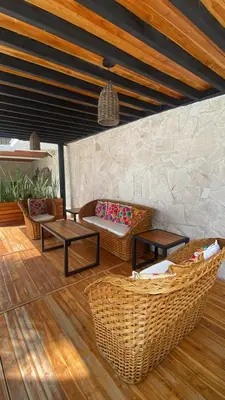 Zona de estar de Nequi Hotel Boutique