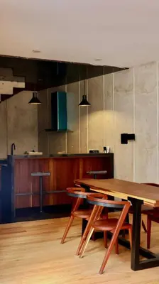 Una cocina o zona de cocina en CasaBlanca - Alberca, terraza y vistas