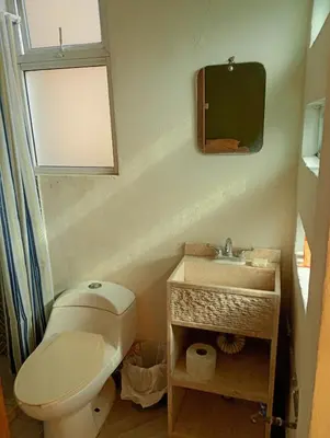 Un baño de Bonito Departamento Centrico en Puebla Capital