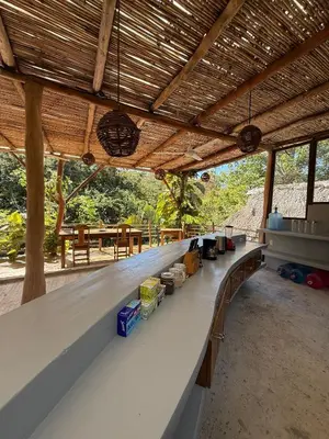Un balcón o terraza de Loft Superior con Balcón en Mazunte