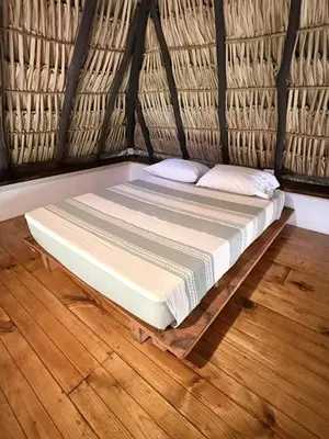 Cama o camas de una habitación en Loft Superior con Balcón en Mazunte