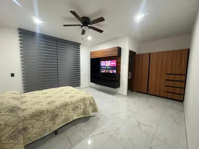 Cama o camas de una habitación en Casa Acuario