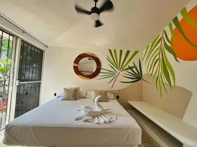 Cama o camas de una habitación en Casa Amanecer