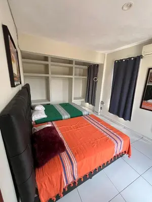 Cama o camas de una habitación en Departamento en Cuernavaca