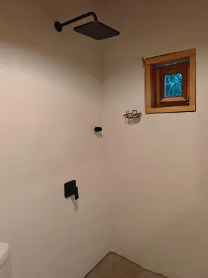 Un baño de Casa Momo Playa Zipolite Oaxaca