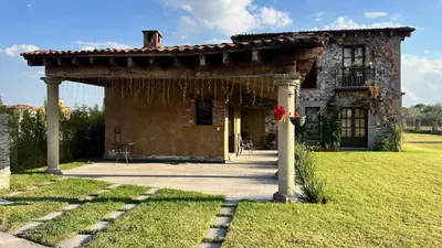 Jardín al aire libre en Casa La Patrona