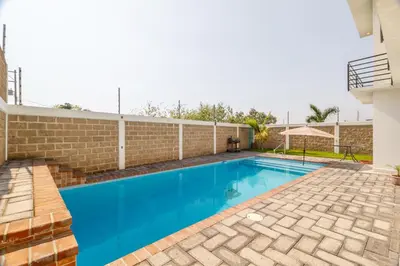 Piscina en o cerca de Casa Bamboo El Salto