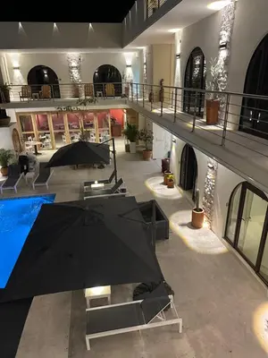 Zona de estar de Hotel Men Zipolite