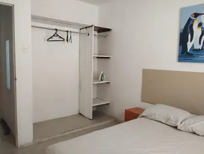 Cama o camas de una habitación en Casa céntrica en Veracruz