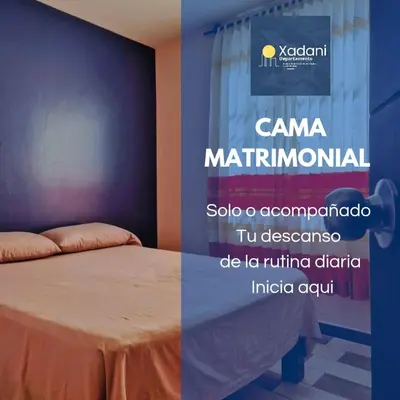 Cama o camas de una habitación en Xadani departamento