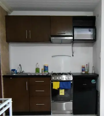 Una cocina o zona de cocina en MiniSuite con vista al Río
