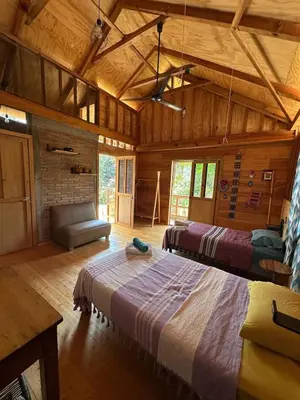 Cama o camas de una habitación en KAO Cabin