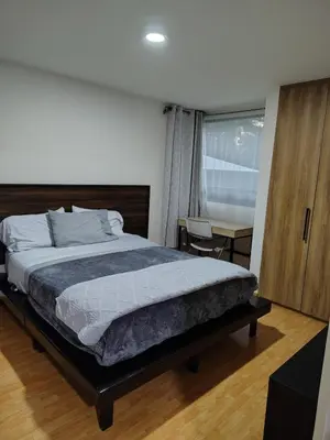 Cama o camas de una habitación en Departamento con excelente ubicacion