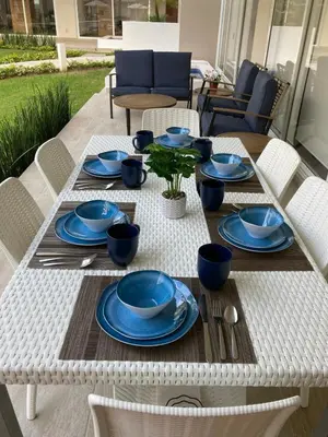 Zona de estar de An incredible luxury apartment on the ground floor in Vidamar Residencial