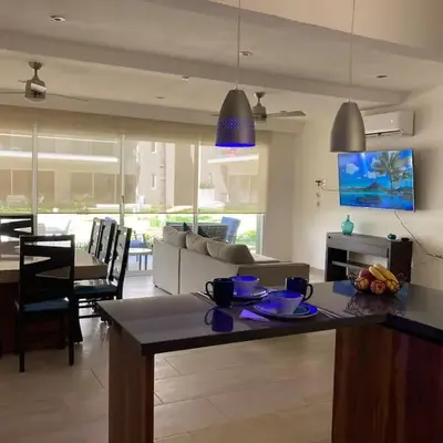 An incredible luxury apartment on the ground floor in Vidamar Residencial