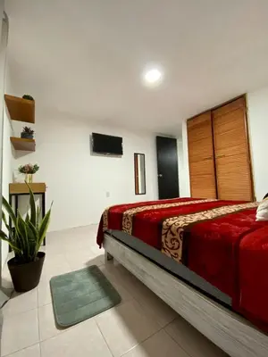 Cama o camas de una habitación en Habitaciones estadios maravillas