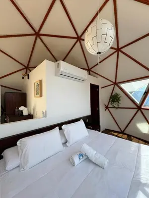 Cama o camas de una habitación en Hotel Boutique Glampidom