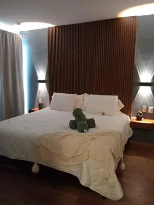 Cama o camas de una habitación en Casa Guadalupe Robles