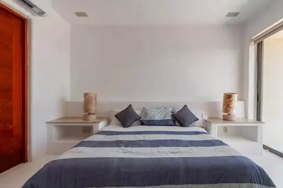 Cama o camas de una habitación en Espectacular Penthouse con Hermosa Vista