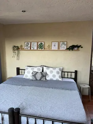 Cama o camas de una habitación en Hermosa habitación de campo