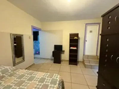 Cama o camas de una habitación en Depa del descanso