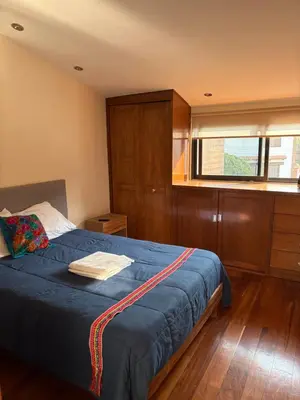Cama o camas de una habitación en Casa Coyoacan