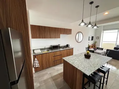 Una cocina o zona de cocina en Cabo Marino Apartment, Pool, Beach and Marina